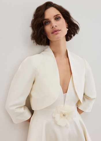 Phase Eight Ariel Ivory Bolero Jackets White Canada | LTUNKM-942